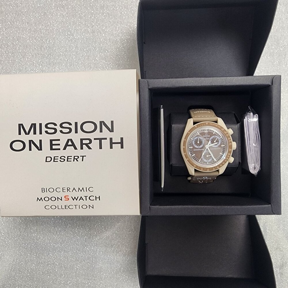 Swatch X Omega Bioceramic Moonswatch Mission On Earth - DESERT - Picture 4 of 6